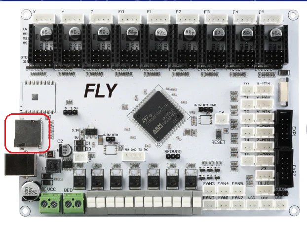 Fly-407ZG SD card slot