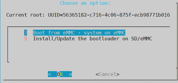Boot from eMMC