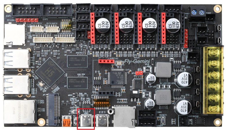 USB port for SBC side.