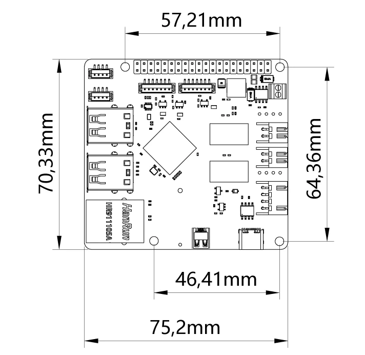 Fly Pi Dimensions