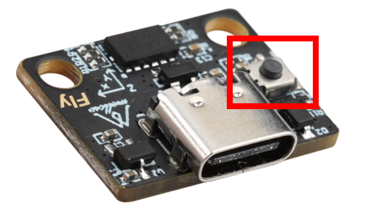 Fly-ADXL345-USB Boot Button Location