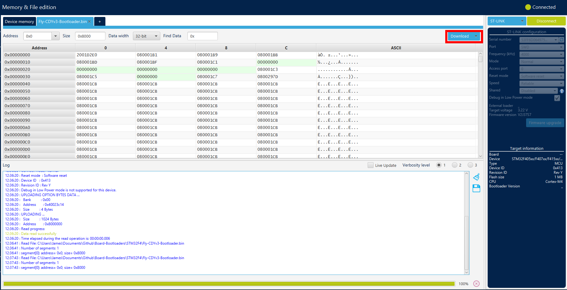 STM32CubeProgrammer3